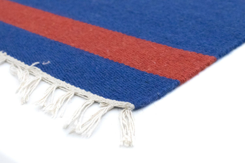 Dywan Kelim - modny - 200 x 140 cm - niebieski