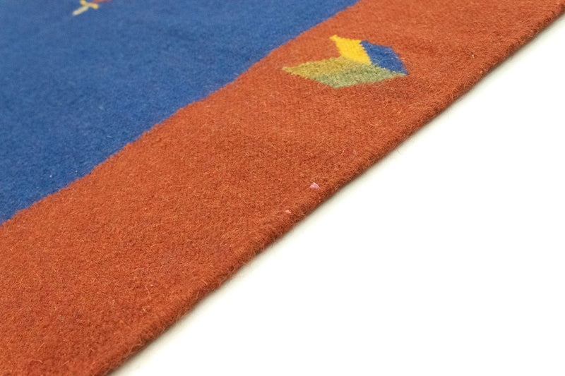 Dywan Kelim - modny - 300 x 200 cm - niebieski