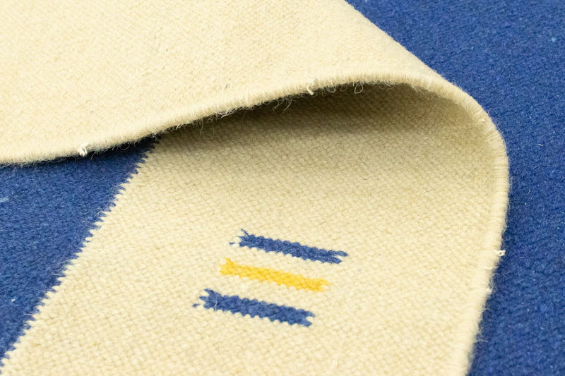 Dywan Kelim - modny - 300 x 200 cm - niebieski