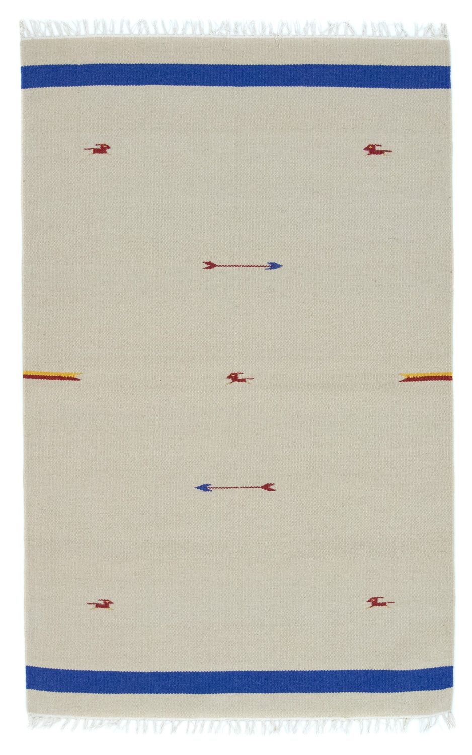 Dywan Kelim - modny - 180 x 120 cm - beżowy