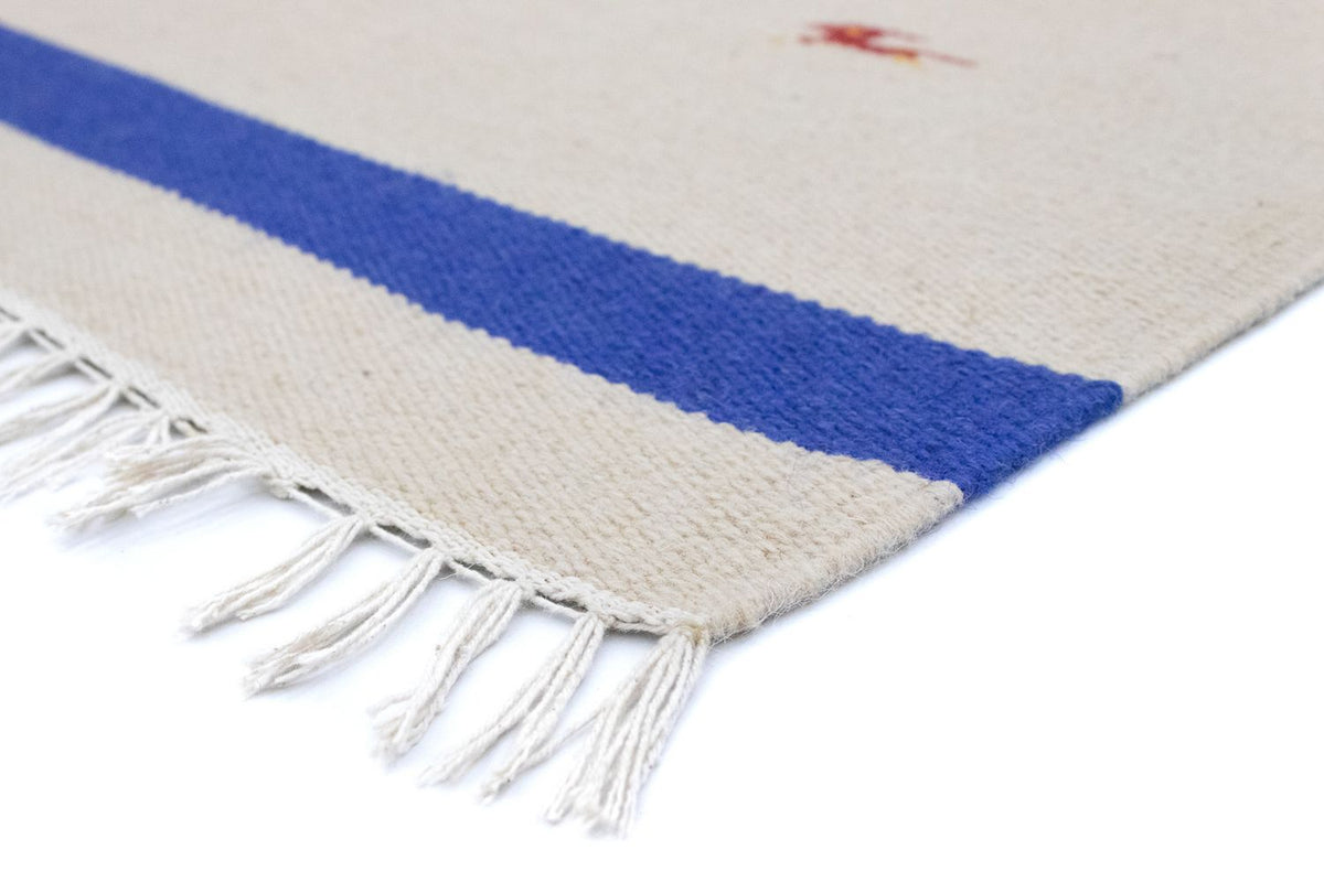 Dywan Kelim - modny - 180 x 120 cm - beżowy