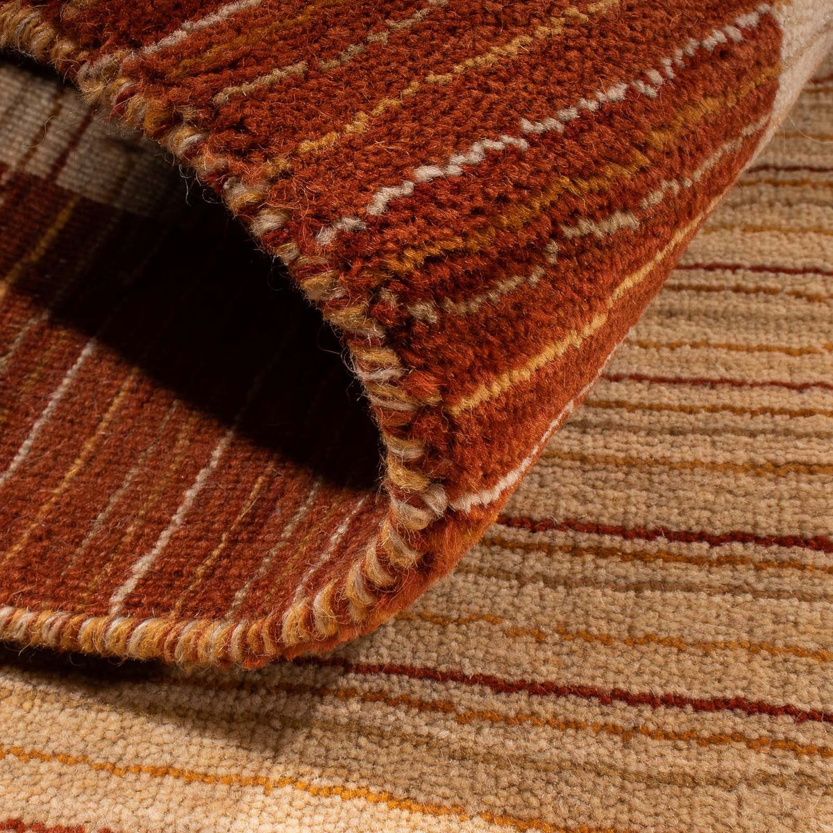 Dywan Gabbeh - Loribaft Softy - 132 x 72 cm - beżowy