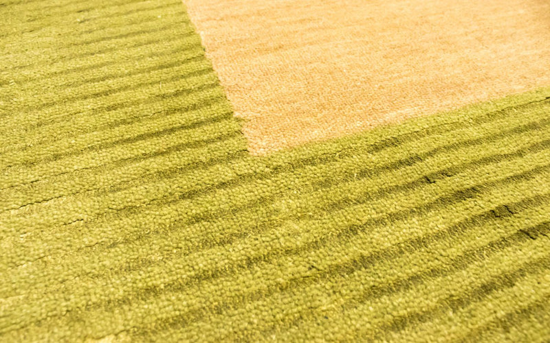 Dywan wełniany - 242 x 156 cm - pomarańczowy