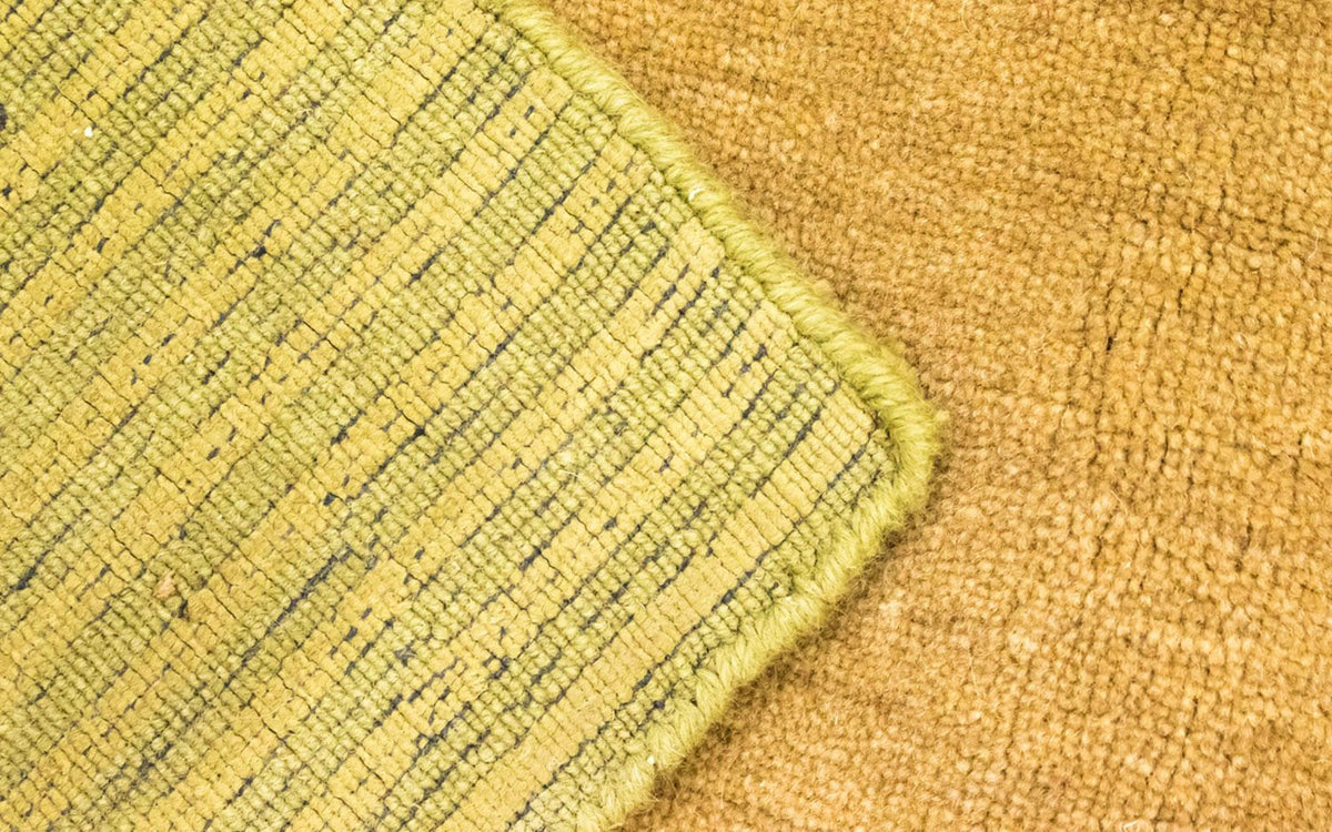 Dywan wełniany - 242 x 156 cm - pomarańczowy