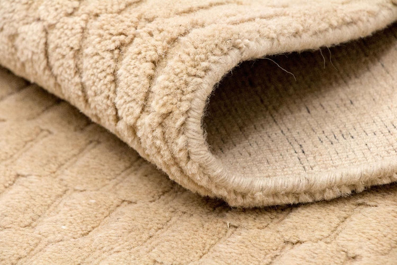 Dywan wełniany - 177 x 125 cm - beżowy