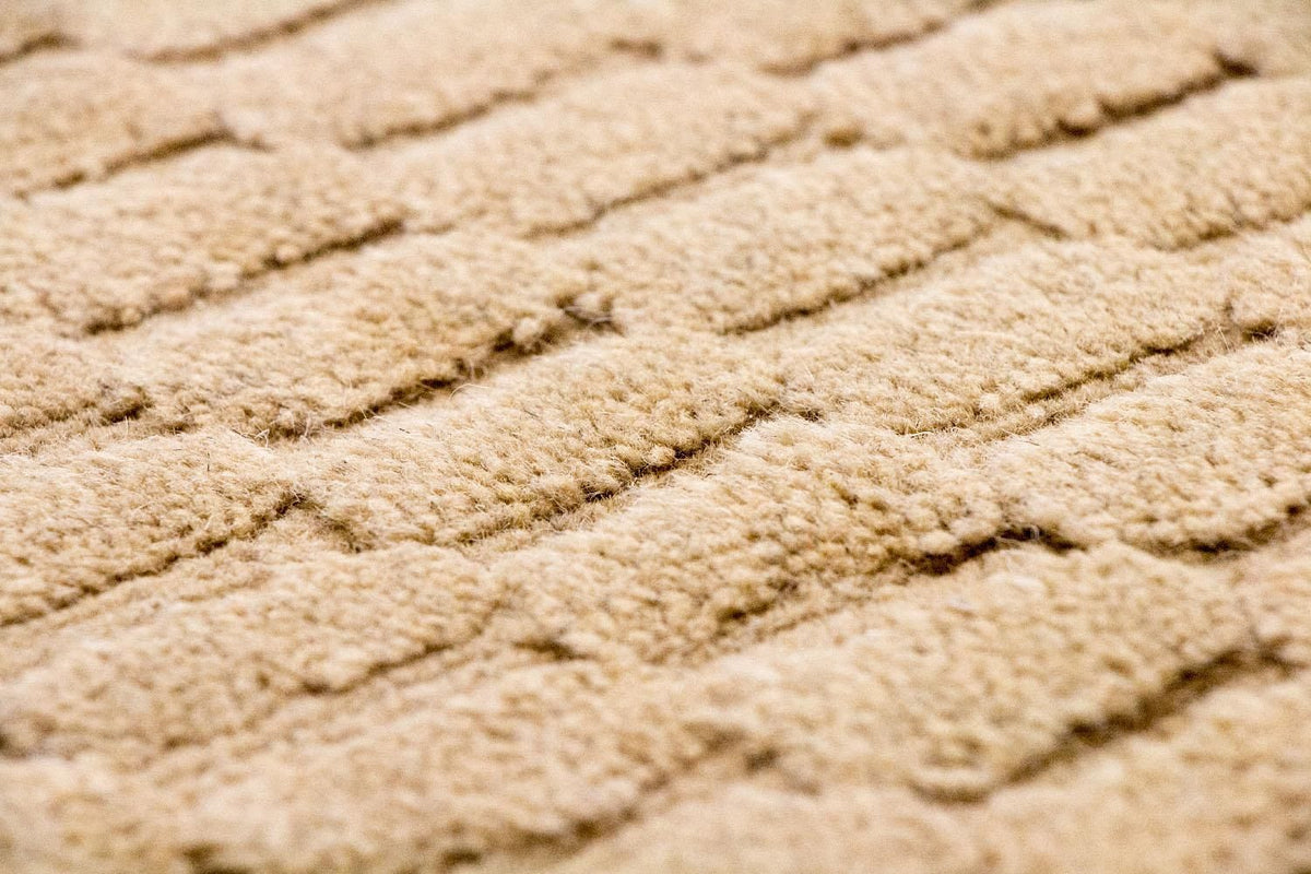 Dywan wełniany - 177 x 125 cm - beżowy