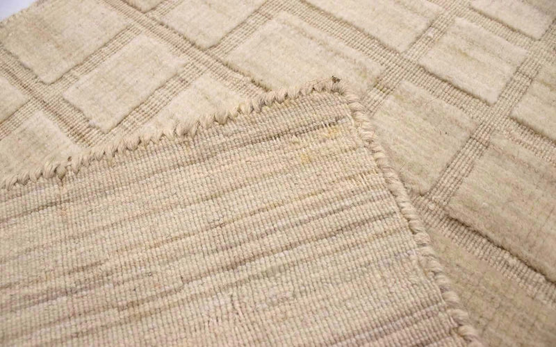 Dywan wełniany - 89 x 55 cm - beżowy