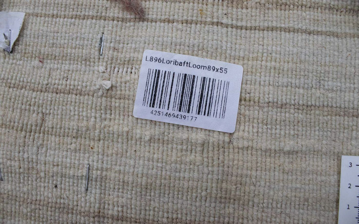 Dywan wełniany - 89 x 55 cm - beżowy