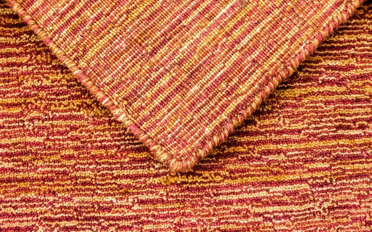 Dywan wełniany - 136 x 72 cm - brązowy