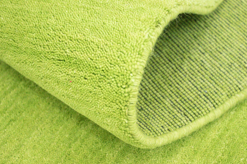 Biegacz Dywan Gabbeh - Indus - 400 x 80 cm - limonkowa zieleń