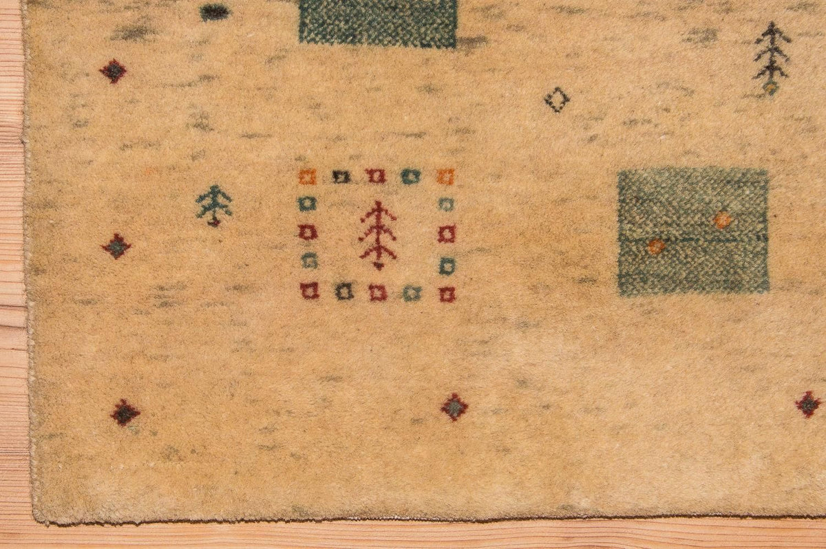 Dywan Gabbeh - Loribaft Perski - 200 x 146 cm - beżowy