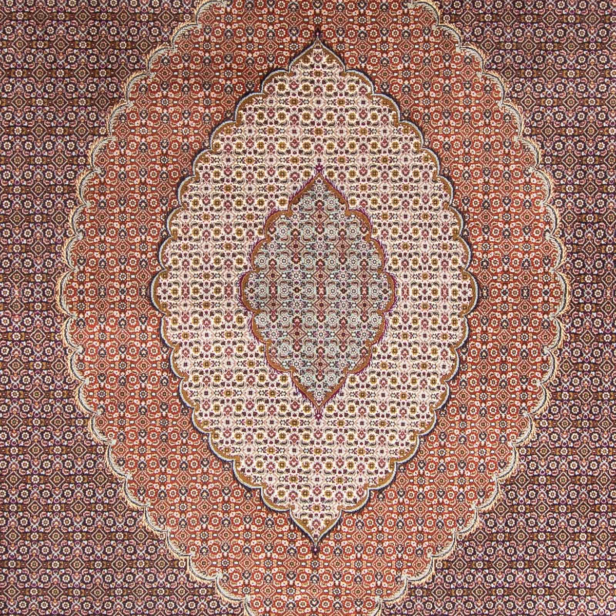 Dywan perski - Tabriz - Królewski - 390 x 304 cm - czarny