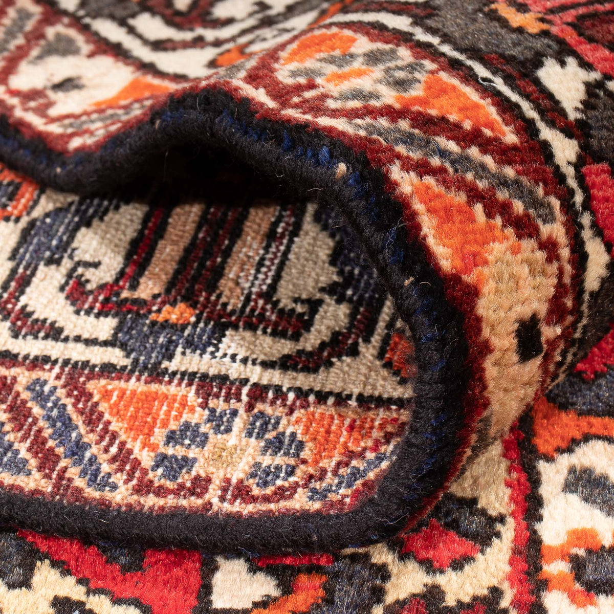 Perski dywan - Nomadyczny - 306 x 201 cm - czerwony