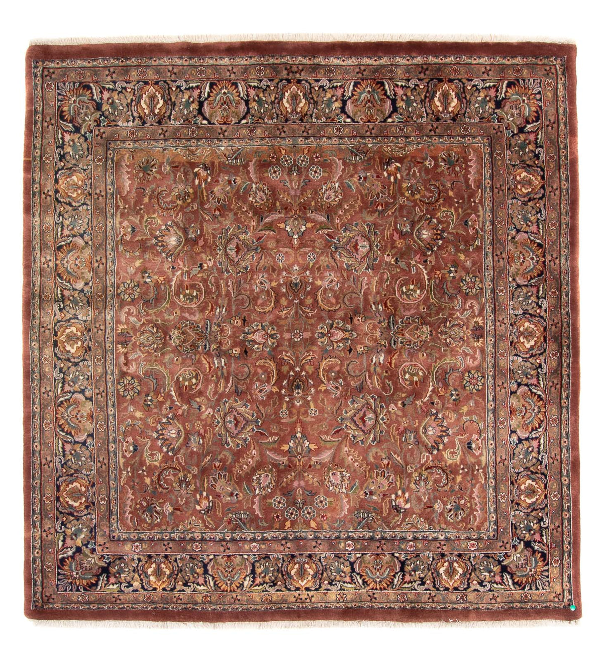 Orientalny dywan - Bijar - Indus kwadratowy  - 200 x 200 cm - rdza
