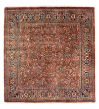 Orientalny dywan - Bijar - Indus kwadratowy  - 200 x 200 cm - rdza
