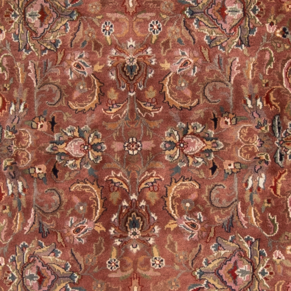 Orientalny dywan - Bijar - Indus kwadratowy  - 200 x 200 cm - rdza
