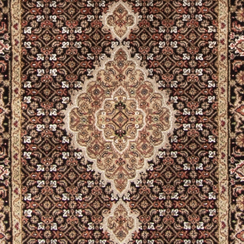 Biegacz Dywan orientalny - Tabriz - 372 x 81 cm - czarny