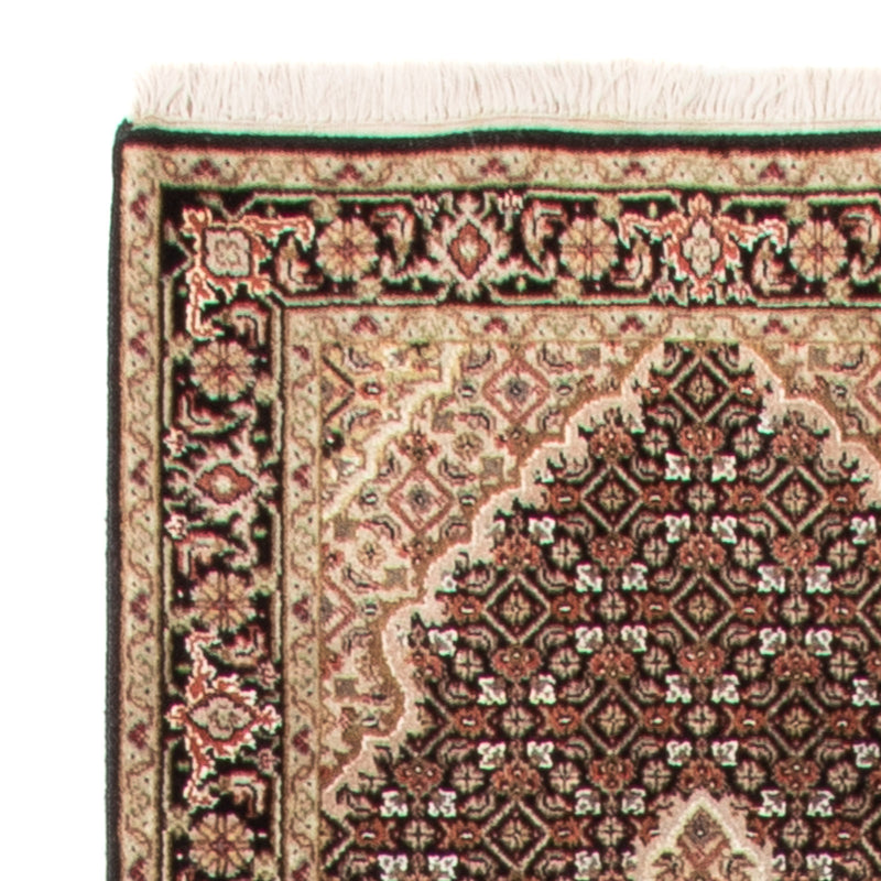 Biegacz Dywan orientalny - Tabriz - 372 x 81 cm - czarny
