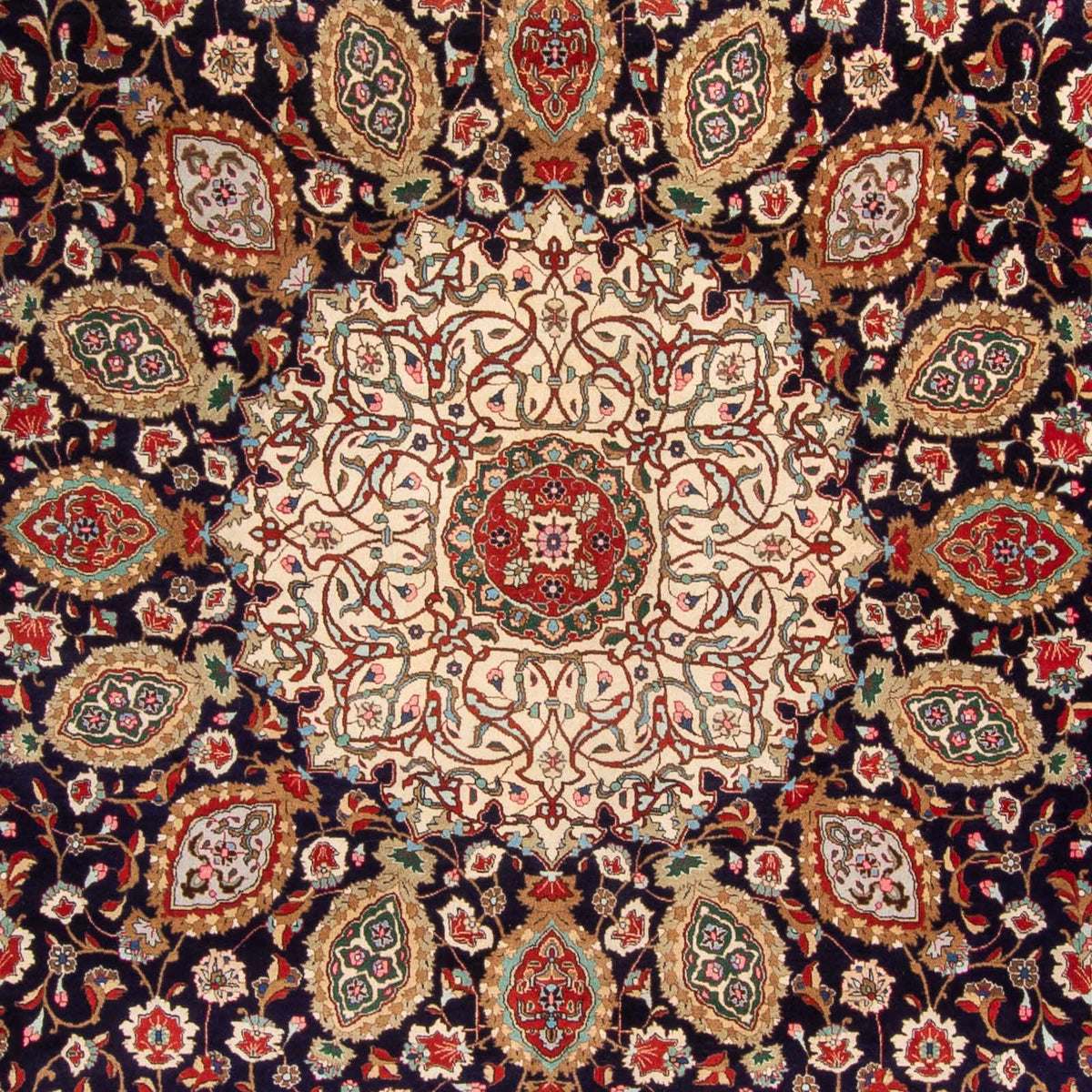 Dywan perski - Klasyczny - 399 x 293 cm - ciemnoniebieski