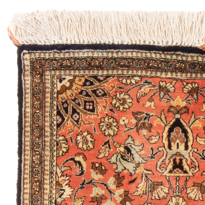 Jedwabny dywan - Ghom Silk - Premium - 80 x 60 cm - czerwony