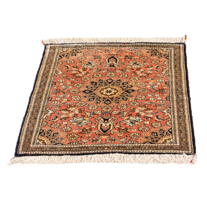Jedwabny dywan - Ghom Silk - Premium - 80 x 60 cm - czerwony