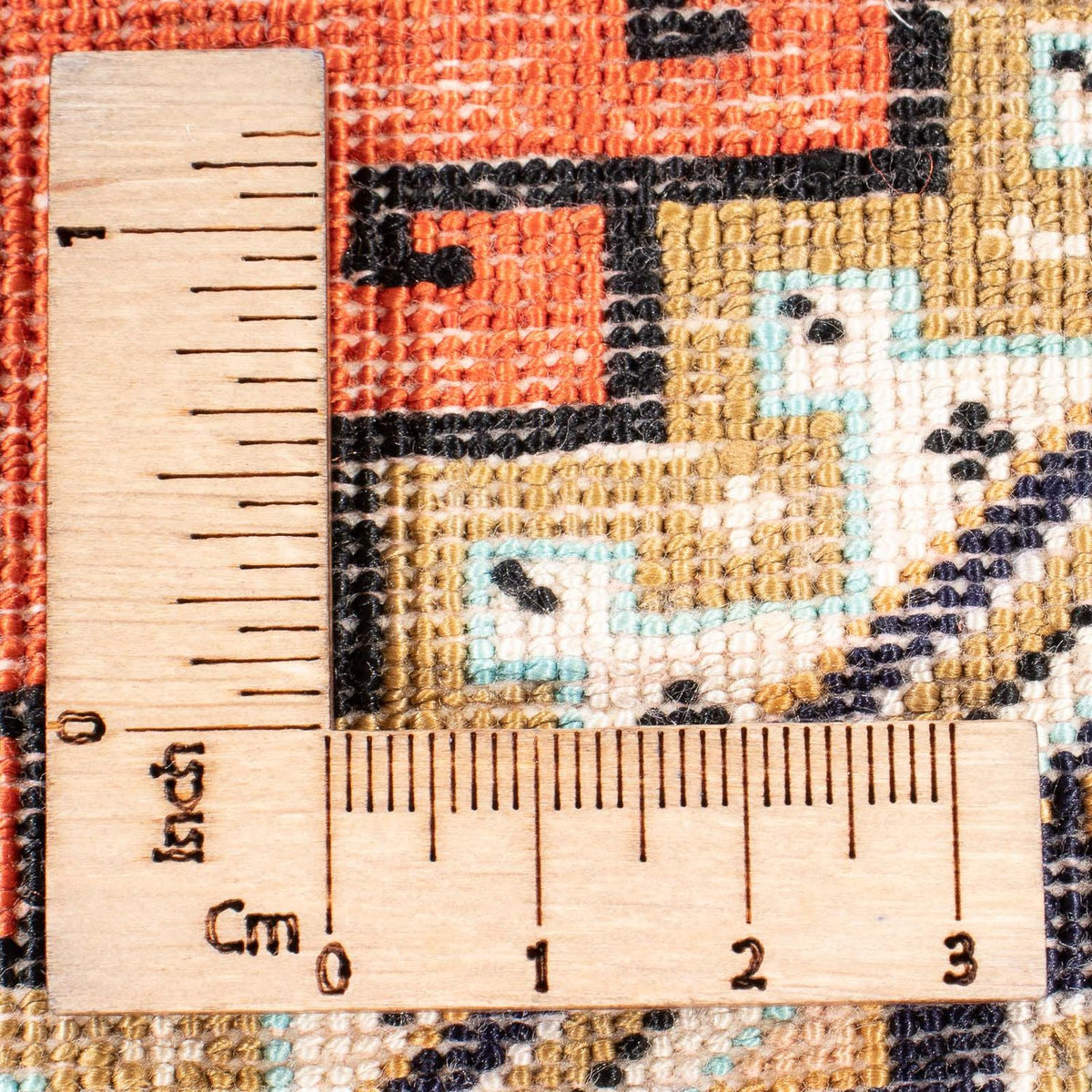 Jedwabny dywan - Ghom Silk - Premium - 77 x 56 cm - pomarańczowy