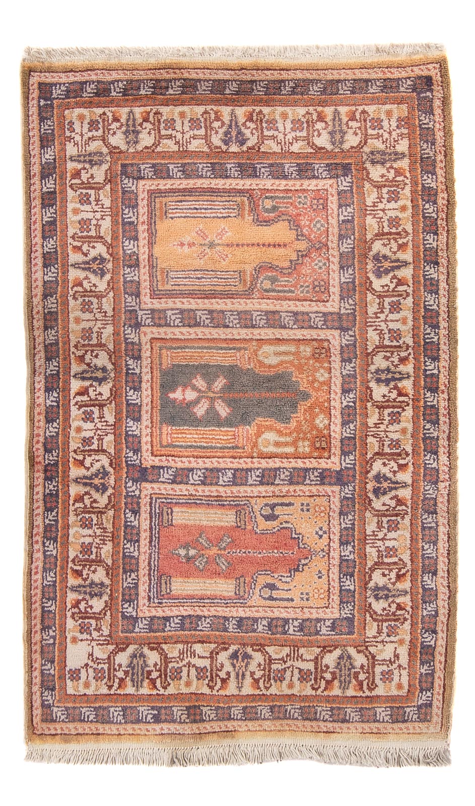 Jedwabny dywan - Kayseri - 97 x 61 cm - wielokolorowy