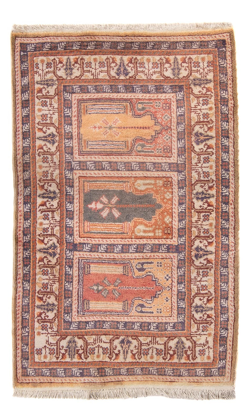 Jedwabny dywan - Kayseri - 97 x 61 cm - wielokolorowy