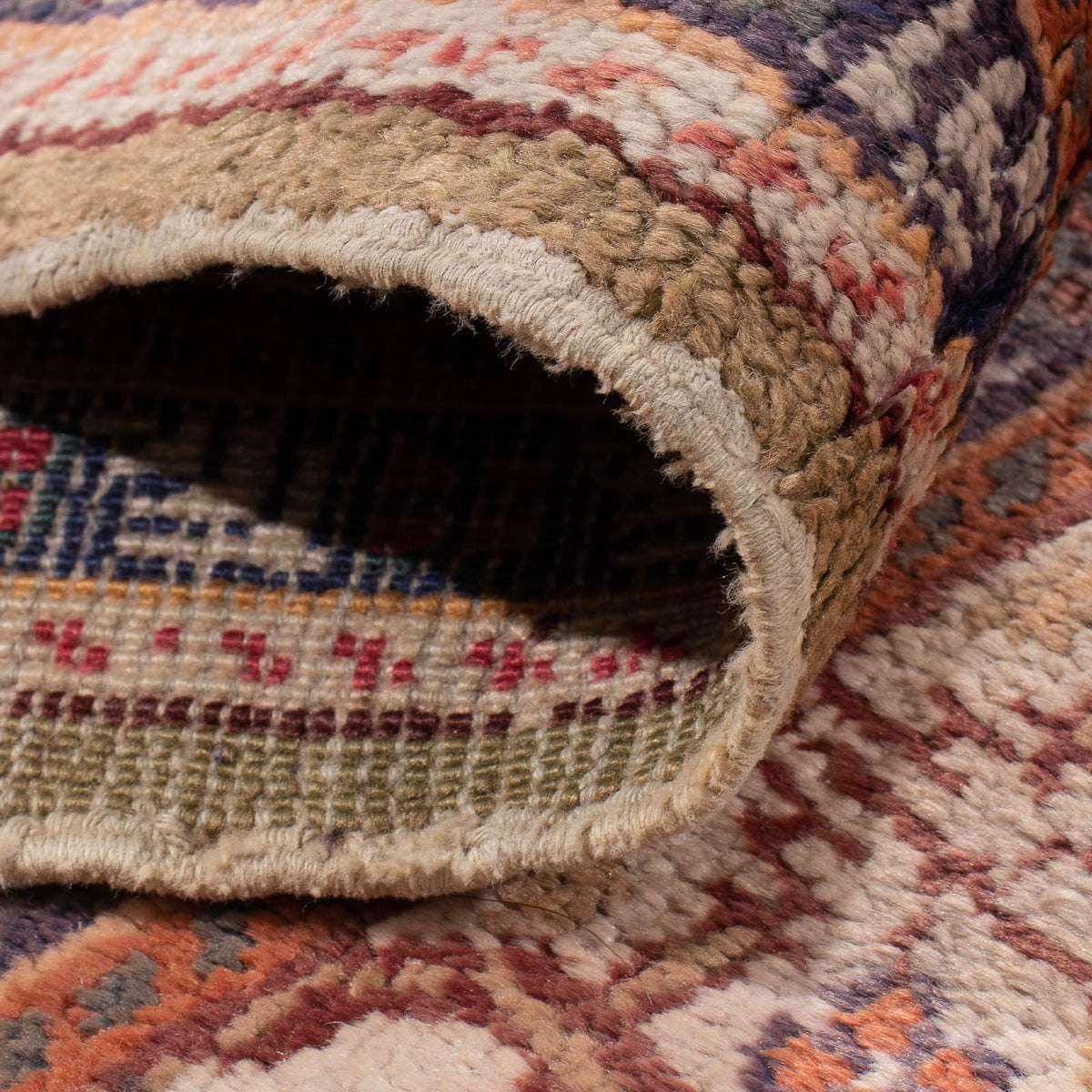 Jedwabny dywan - Kayseri - 97 x 61 cm - wielokolorowy