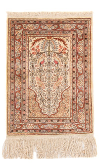 Orientalny dywan - Hereke - 58 x 39 cm - beżowy