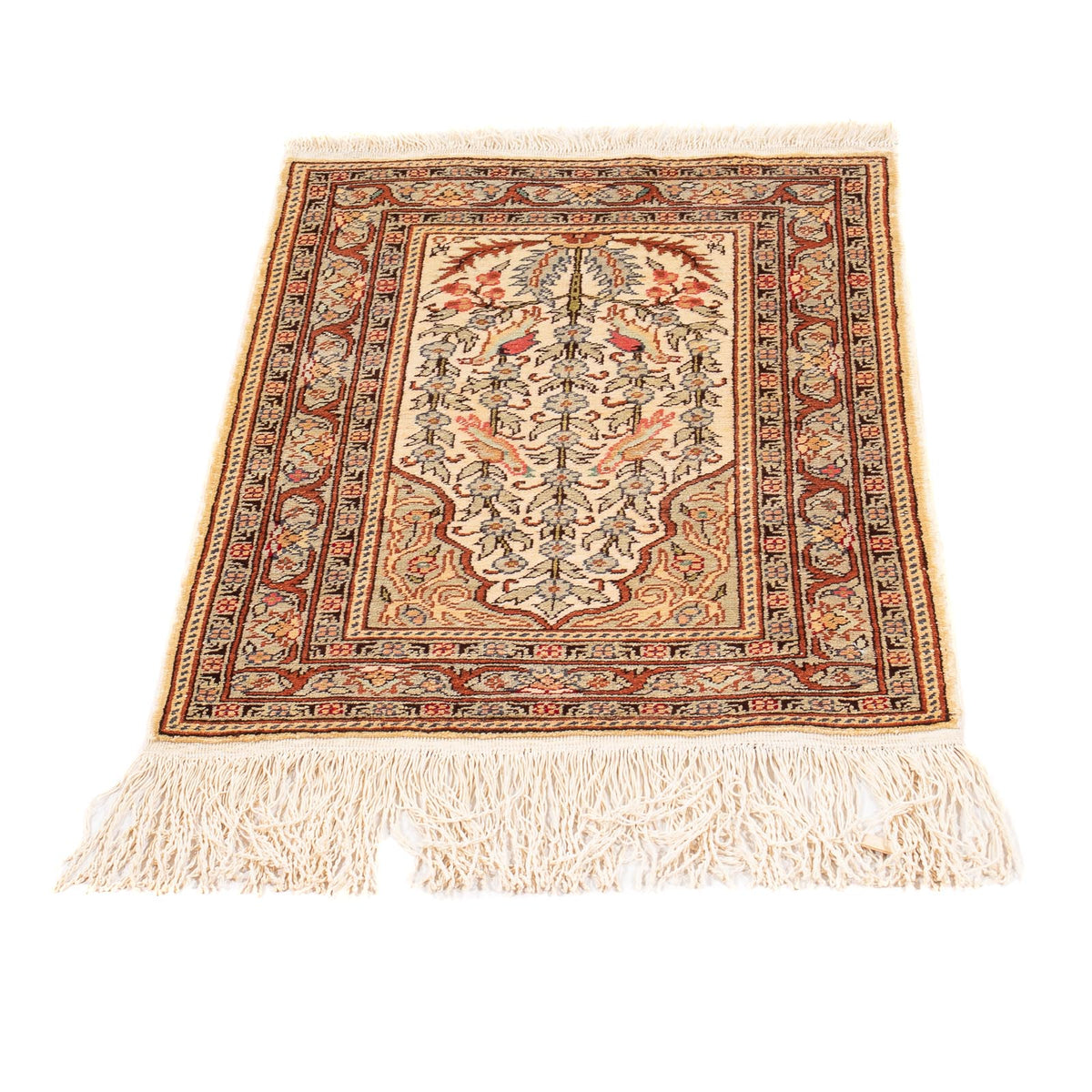 Orientalny dywan - Hereke - 58 x 39 cm - beżowy
