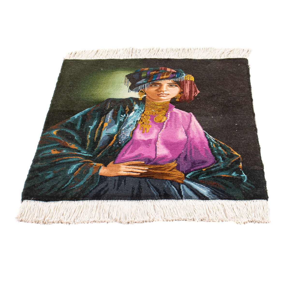 Dywan perski - Tabriz - 75 x 58 cm - wielokolorowy