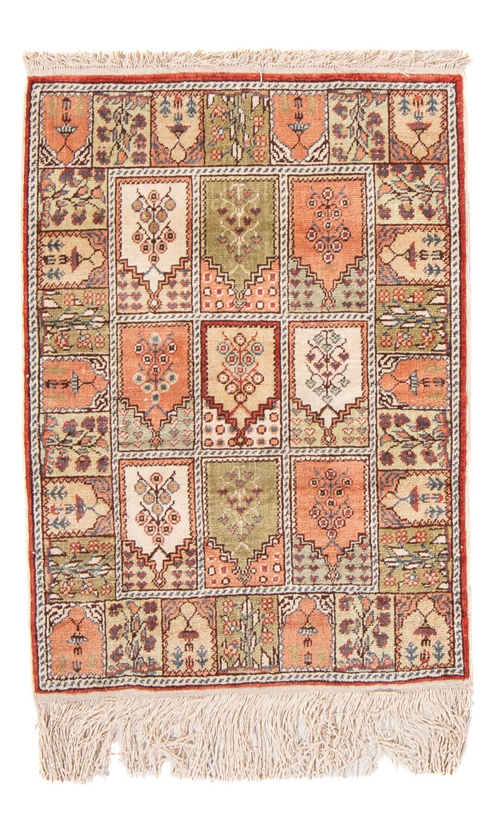 Orientalny dywan - Hereke - 59 x 45 cm - wielokolorowy