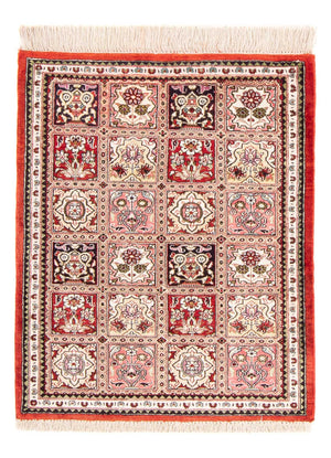 Jedwabny dywan - Ghom Silk - Premium - 71 x 58 cm - wielokolorowy
