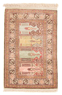 Orientalny dywan - Hereke - 61 x 41 cm - wielokolorowy