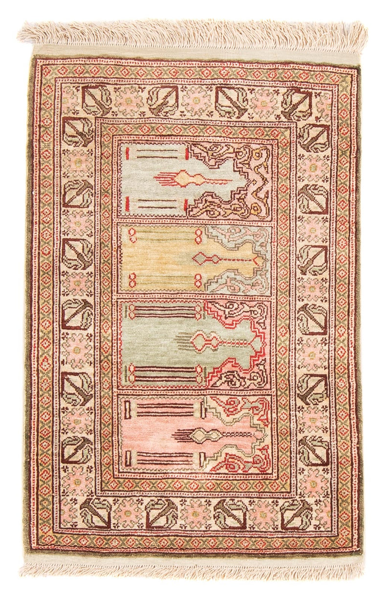 Orientalny dywan - Hereke - 61 x 41 cm - wielokolorowy