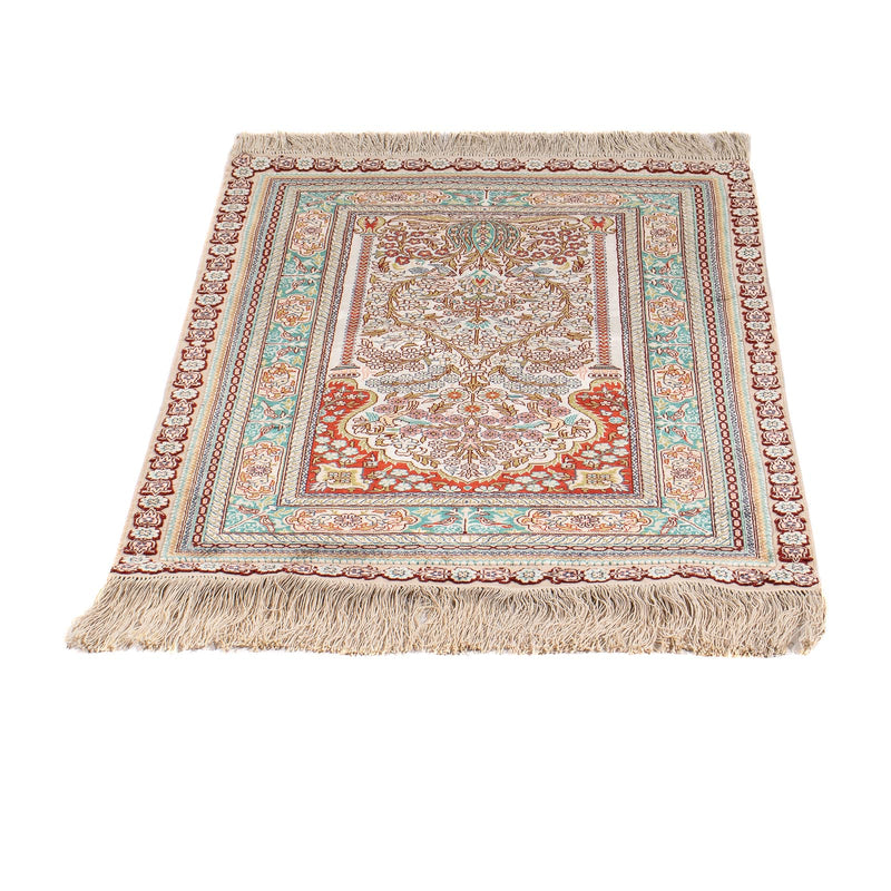 Orientalny dywan - Hereke - 91 x 62 cm - wielokolorowy