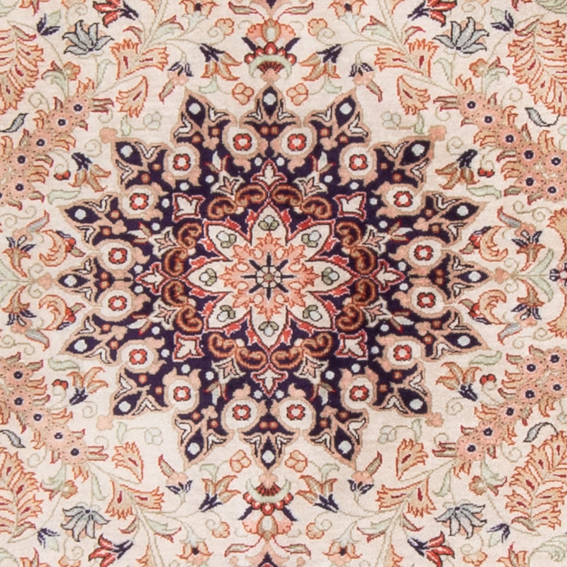 Jedwabny dywan - Ghom Silk - Premium - 119 x 77 cm - beżowy