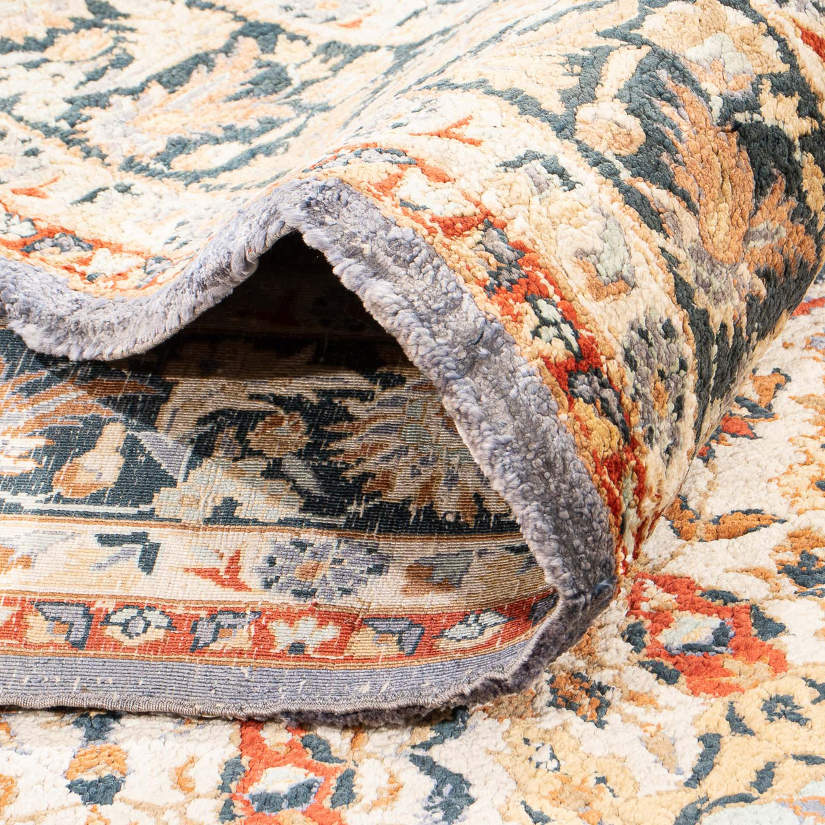 Dywan z jedwabiu - jedwab chiński - 154 x 94 cm - wielokolorowy