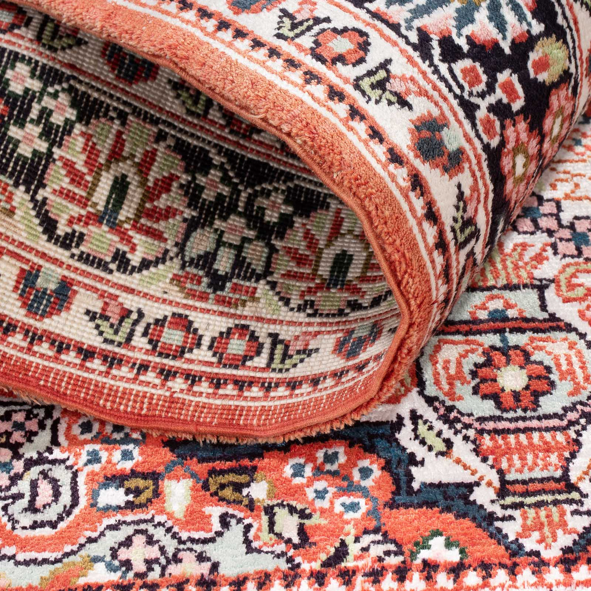 Dywan z jedwabiu - jedwab chiński - 91 x 63 cm - beżowy