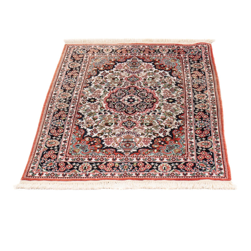 Dywan z jedwabiu - jedwab chiński - 91 x 63 cm - beżowy