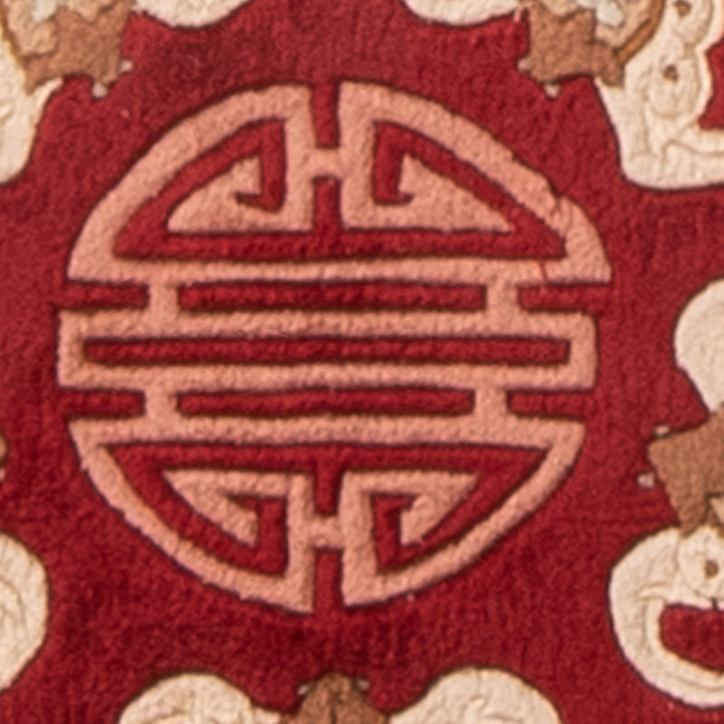 Dywan z Chin kwadratowy  - 31 x 31 cm - czerwony