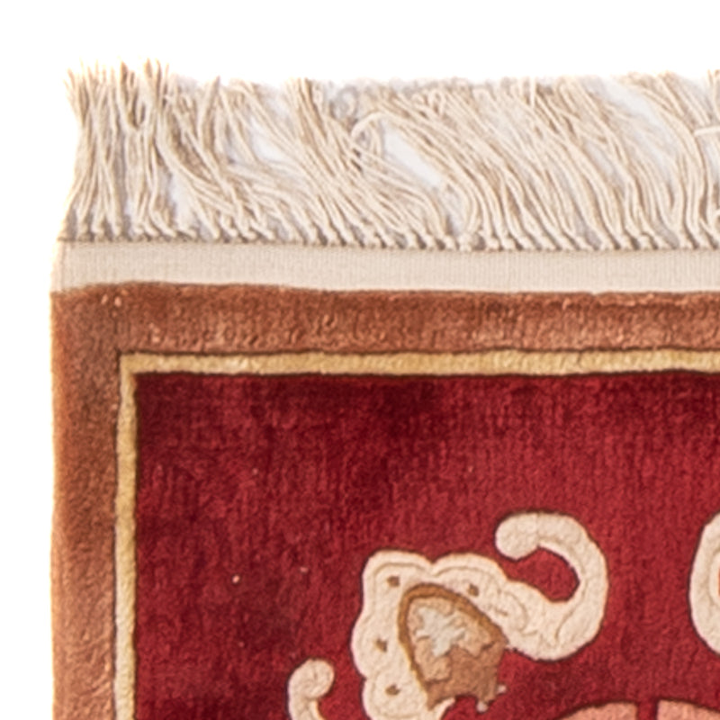 Dywan z Chin kwadratowy  - 31 x 31 cm - czerwony