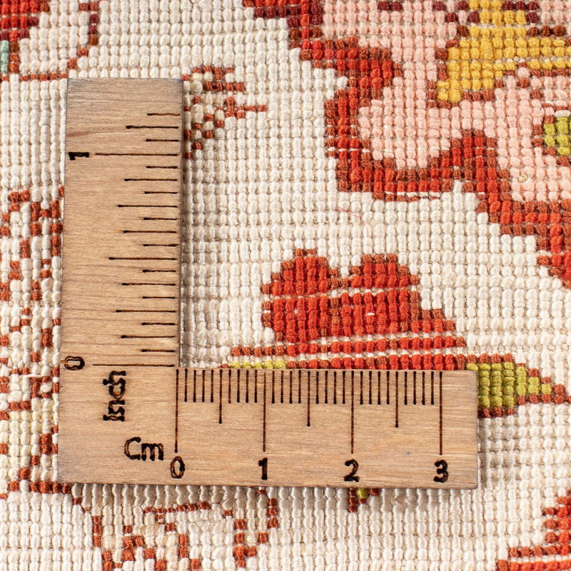 Orientalny dywan - Hereke kwadratowy  - 17 x 25 cm - beżowy