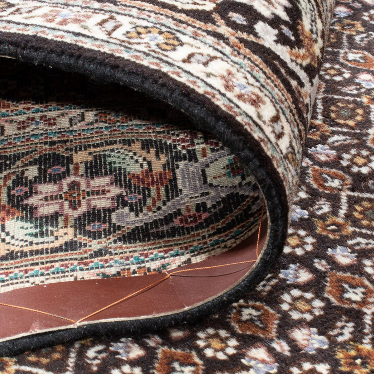 Dywan perski - Tabriz - Królewski - 195 x 154 cm - ciemny beż