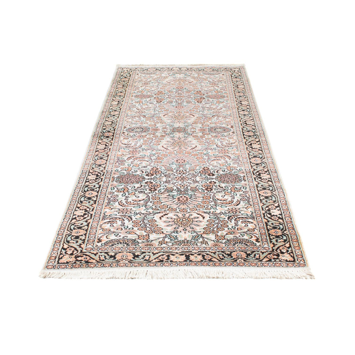 Biegacz Jedwabny dywan - Kashmir Silk - 280 x 96 cm - różowy