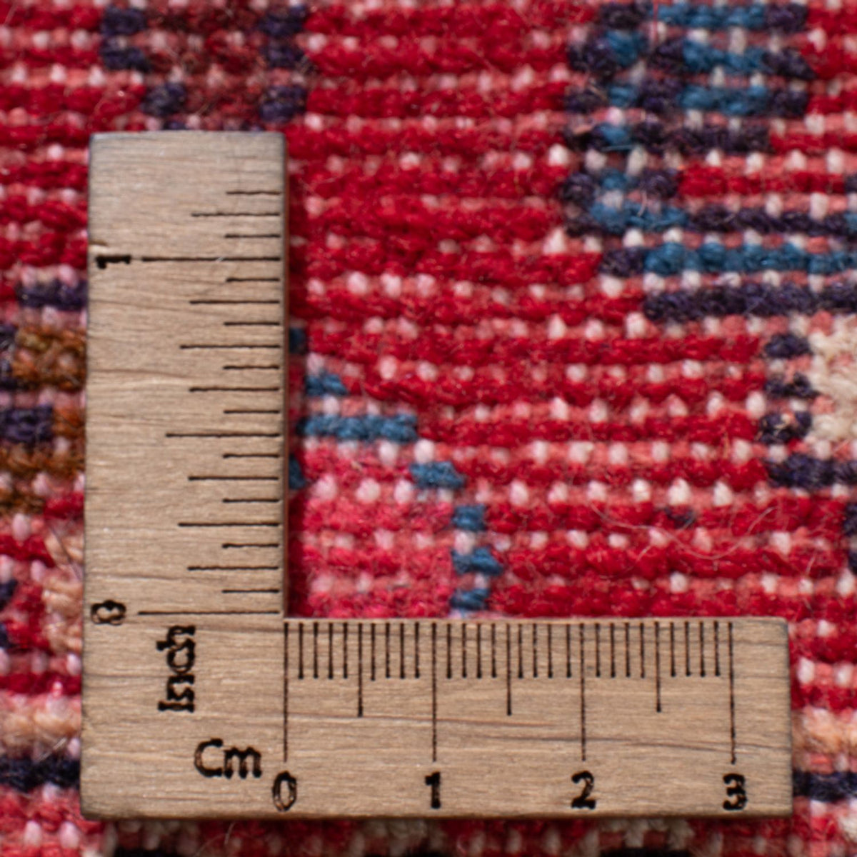 Perski dywan - Nomadyczny - 124 x 71 cm - czerwony