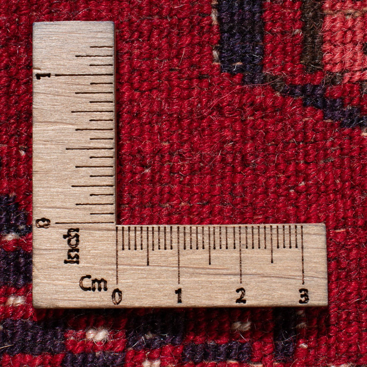 Dywan turkmeński - 121 x 83 cm - ciemna czerwień