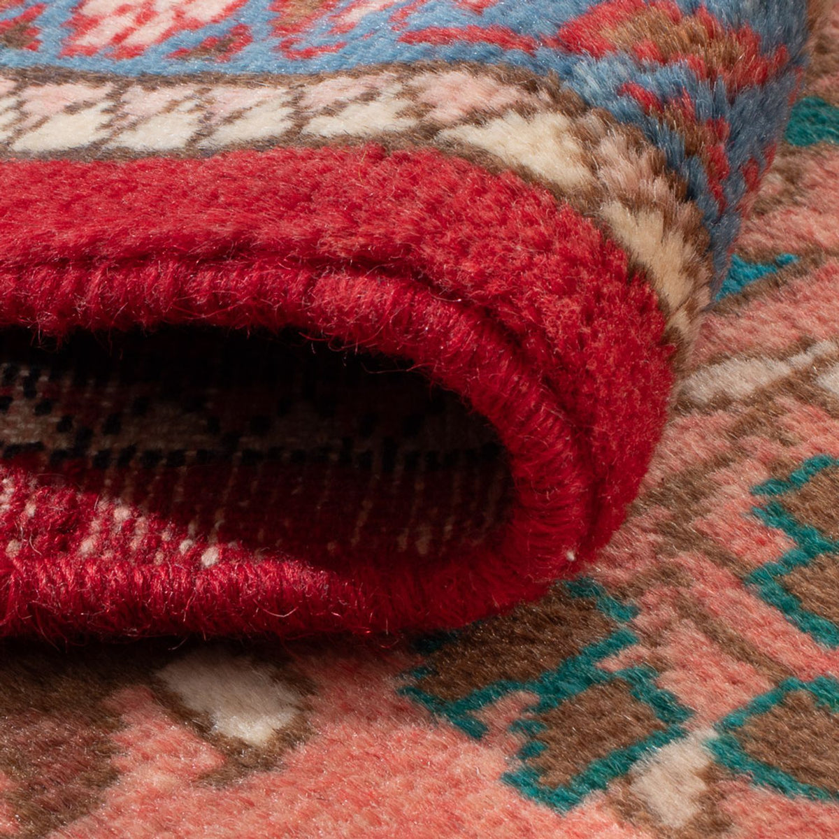 Perski dywan - Nomadyczny - 119 x 75 cm - jasna czerwień