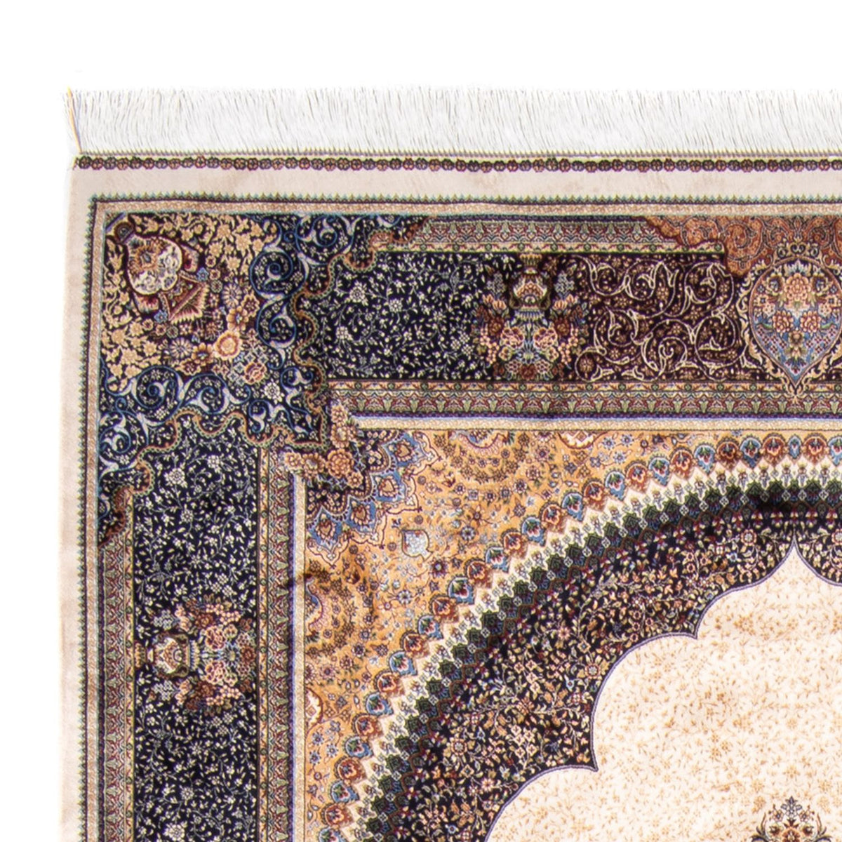 Dywan perski - Ghom - 230 x 148 cm - beżowy